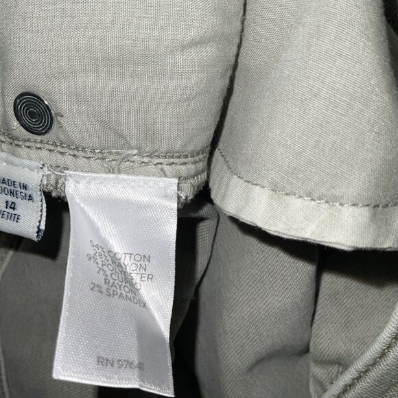 J.JILL DENIM Jeans Womens Size 14P Green Denim High Rise Straight - Picture 8 of 11